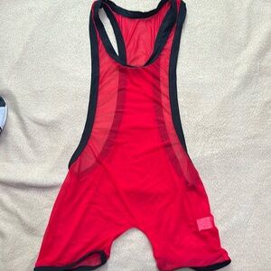NWOT Go Softwear Mesh Bodysuit Wrestling Singlet